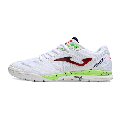Chuteira Futsal Joma Regate Rebound IC Branca, Vermelha e Verde