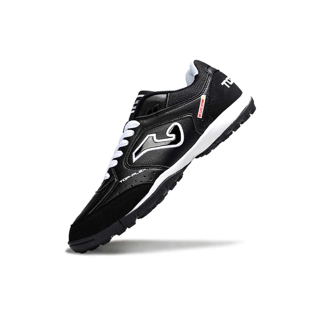 Chuteira Society Joma Top Flex Rebound TF Preta e Branca