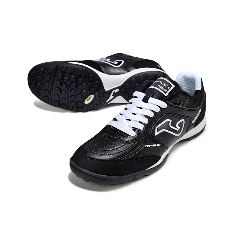 Chuteira Society Joma Top Flex Rebound TF Preta e Branca