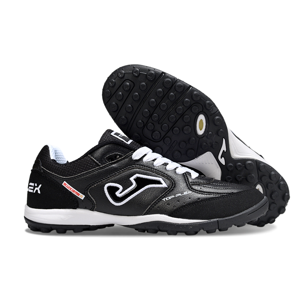 Chuteira Society Joma Top Flex Rebound TF Preta e Branca