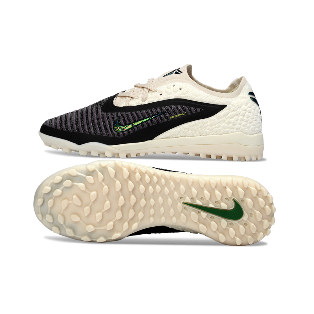 Chuteira Society Nike Phantom GX 6 Elite TF Bege e Preto