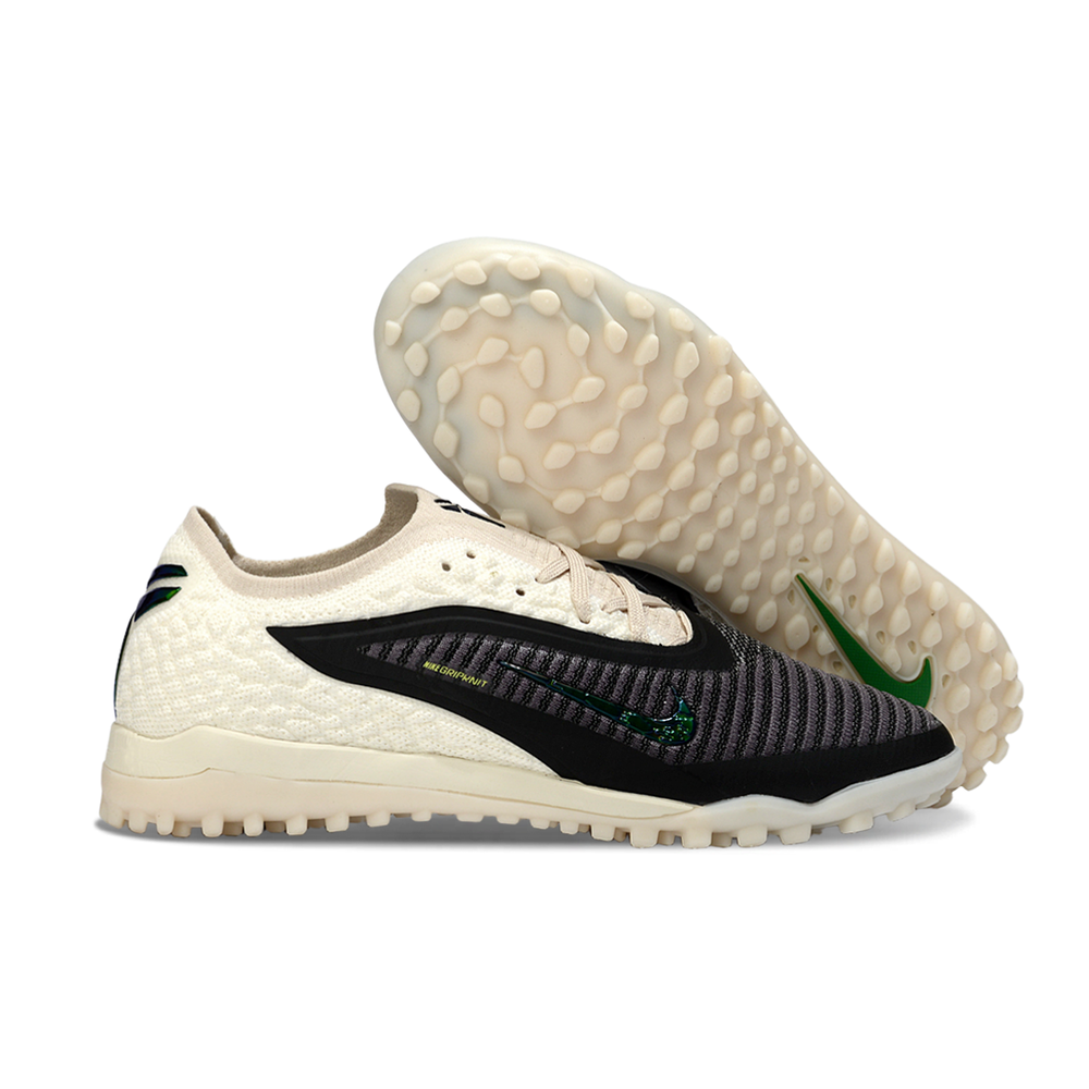 Chuteira Society Nike Phantom GX 6 Elite TF Bege e Preto