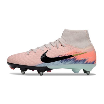 Chuteira Campo Nike Air Zoom Mercurial Superfly 10 Elite Trava Mista Rosa e Azul