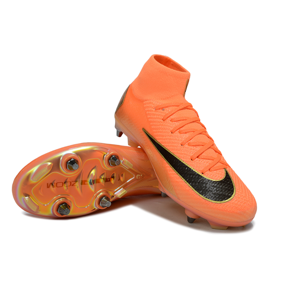 Chuteira Campo Nike Air Zoom Mercurial Superfly 10 Elite Trava Mista Laranja 