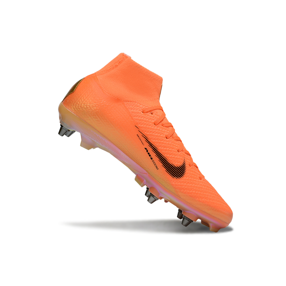 Chuteira Campo Nike Air Zoom Mercurial Superfly 10 Elite Trava Mista Laranja 