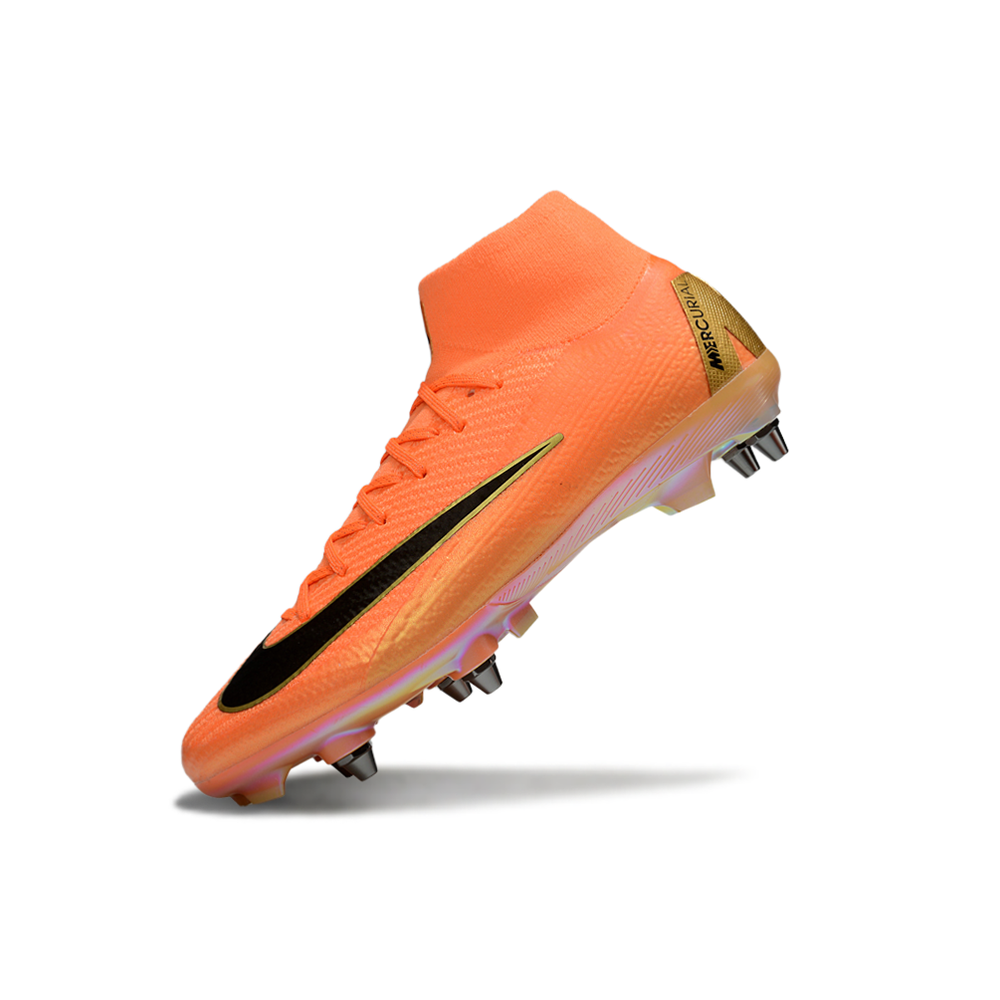 Chuteira Campo Nike Air Zoom Mercurial Superfly 10 Elite Trava Mista Laranja 