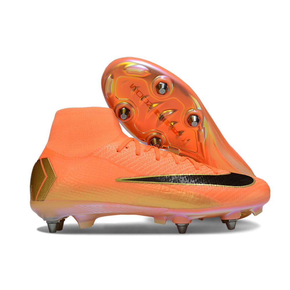 Chuteira Campo Nike Air Zoom Mercurial Superfly 10 Elite Trava Mista Laranja 