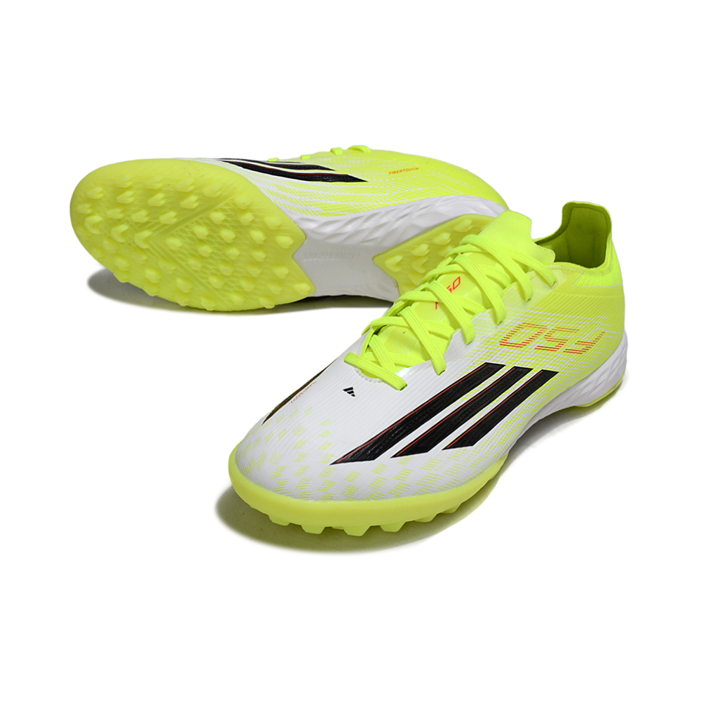 Chuteira Society Adidas F50 TF Verde e Branco
