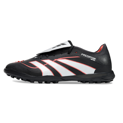 Chuteira Society Adidas Predator Tounge Elite 25 TF Preta, Vermelha e Prata