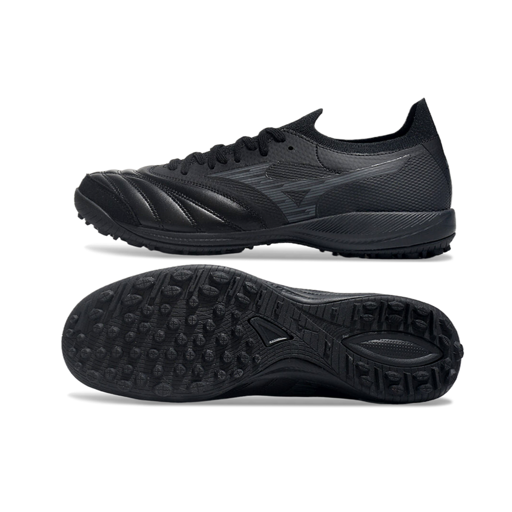 Chuteira Society Mizuno Morelia Neo Sala TF Preta
