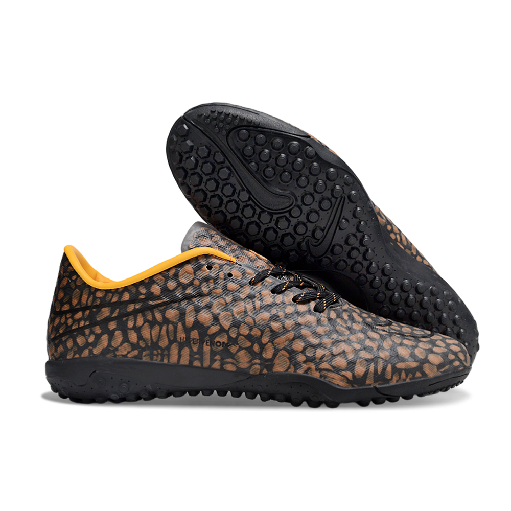 Chuteira Society Nike Hypervenom TF Cobre e Laranja