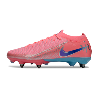 Chuteira Campo Nike Air Zoom Mercurial Vapor 16 Elite Trava Mista Rosa e Azul