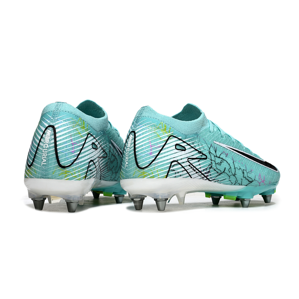 Chuteira Campo Nike Air Zoom Mercurial Vapor 16 Elite Trava Mista Verde e Preto