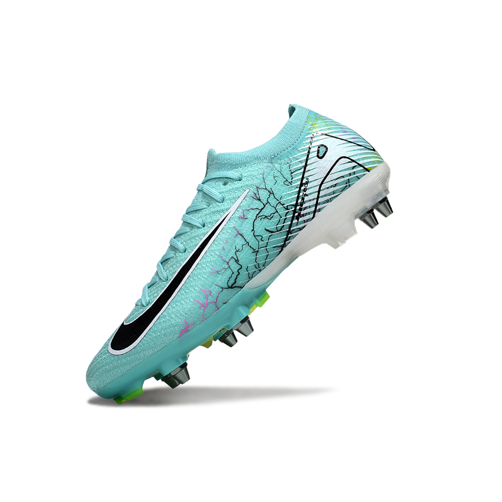 Chuteira Campo Nike Air Zoom Mercurial Vapor 16 Elite Trava Mista Verde e Preto