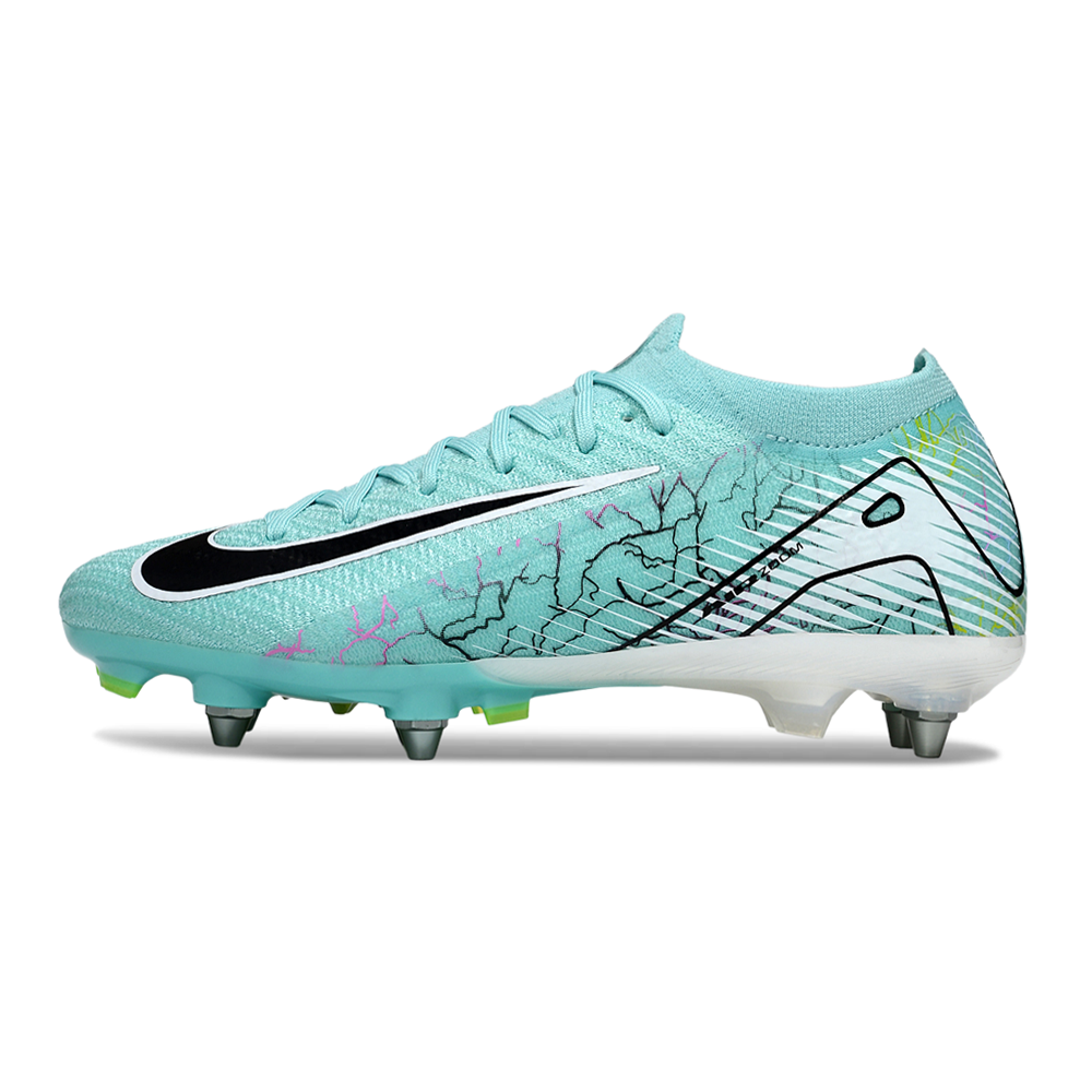 Chuteira Campo Nike Air Zoom Mercurial Vapor 16 Elite Trava Mista Verde e Preto
