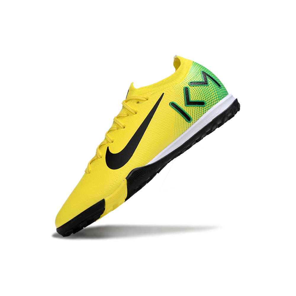 Chuteira Society Nike Air Zoom Mercurial Vapor 16 Elite TF Amarelo, Verde e Preto