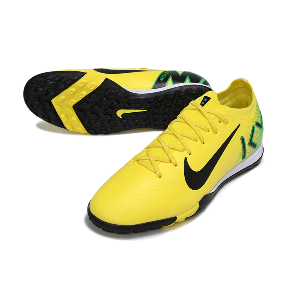 Chuteira Society Nike Air Zoom Mercurial Vapor 16 Elite TF Amarelo, Verde e Preto