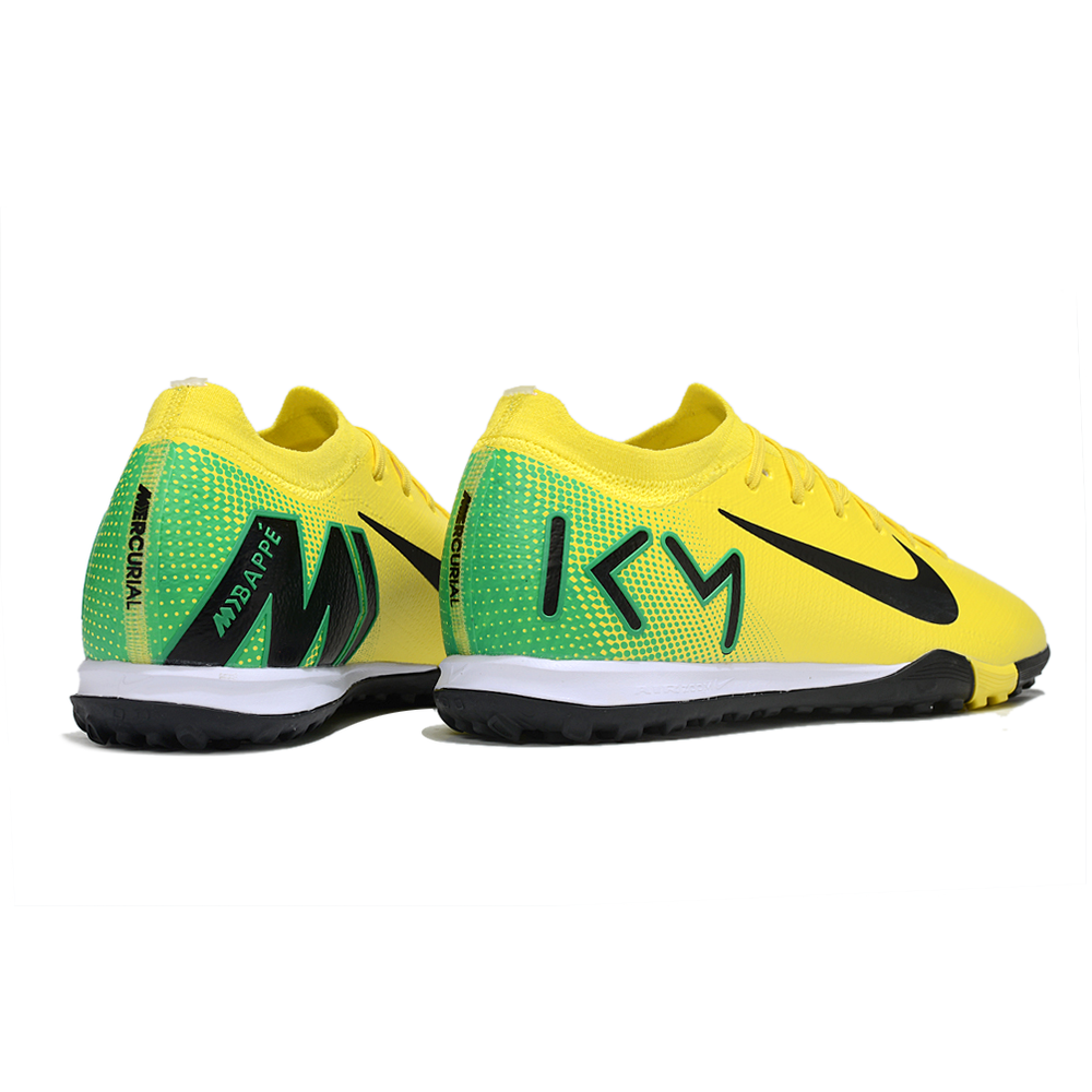 Chuteira Society Nike Air Zoom Mercurial Vapor 16 Elite TF Amarelo, Verde e Preto