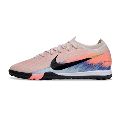 Chuteira Society Nike Air Zoom Mercurial Vapor 16 Elite TF Rosa e Azul