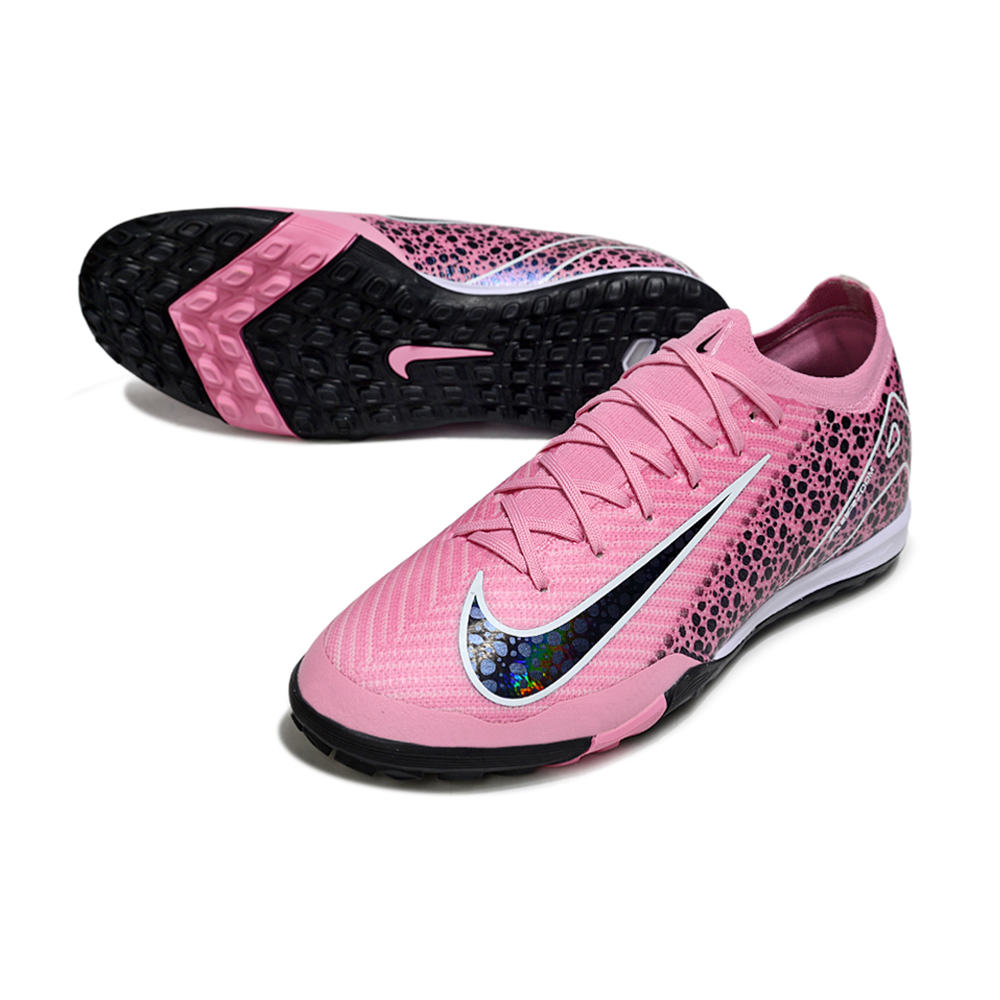 Chuteira Society Nike Air Zoom Mercurial Vapor 16 Elite TF Rosa e Preto