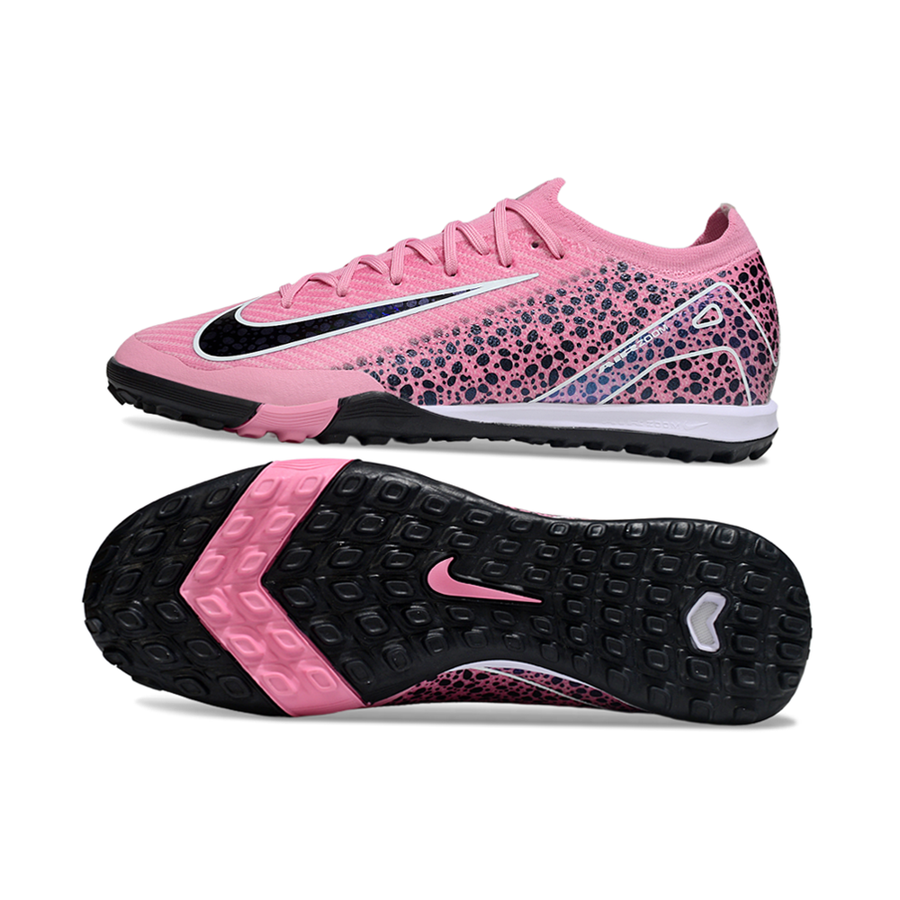 Chuteira Society Nike Air Zoom Mercurial Vapor 16 Elite TF Rosa e Preto