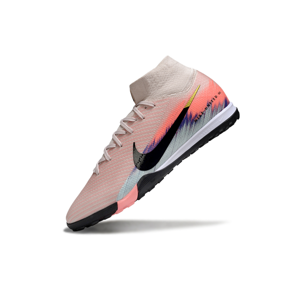 Chuteira Society Nike Air Zoom Mercurial Superfly 10 Elite TF Rosa "Nike United"