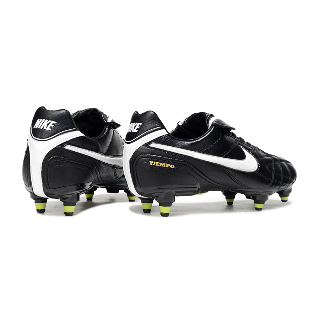 Chuteira Campo Nike Tiempo Legend 3 Elite Trava Mista Preta e Branca
