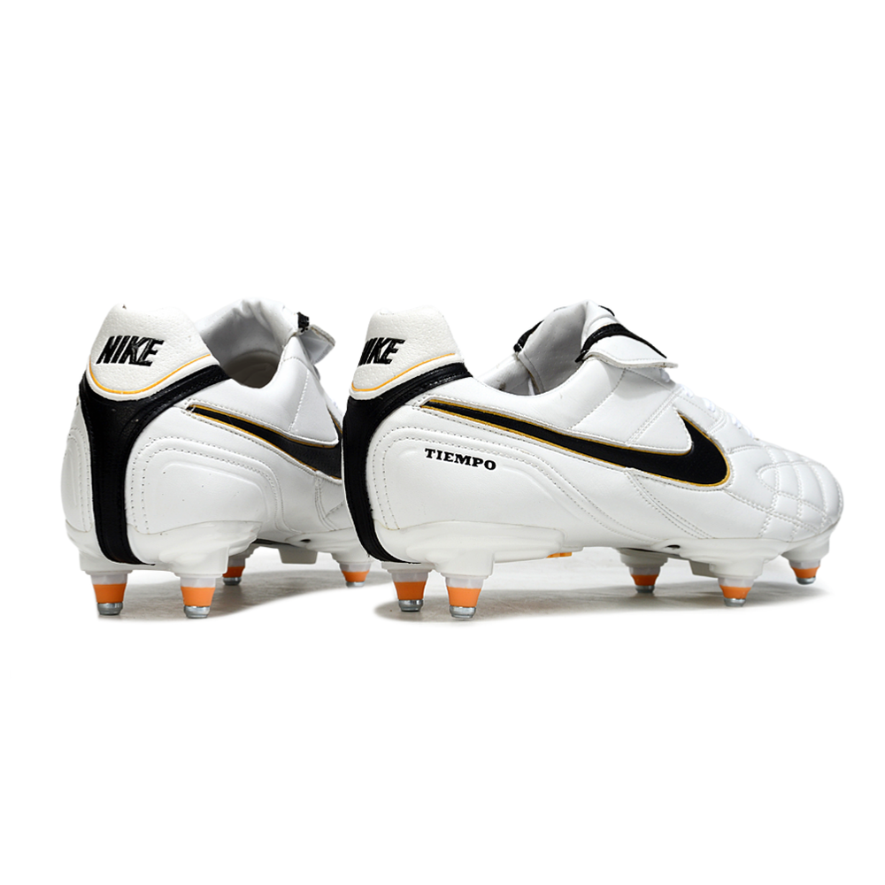 Chuteira Campo Nike Tiempo Legend 3 Elite Trava Mista Branca e Preta