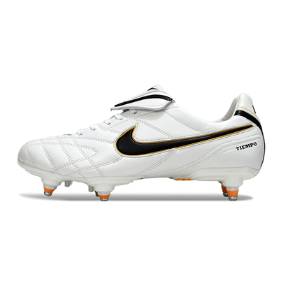 Chuteira Campo Nike Tiempo Legend 3 Elite Trava Mista Branca e Preta