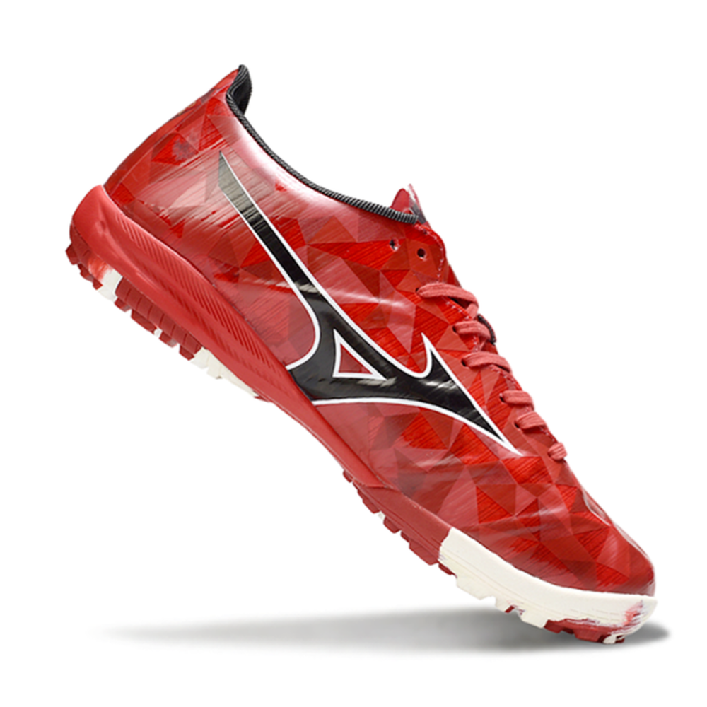 Chuteira Society Mizuno Alpha TF Vermelha e Preta "Ruby Red"
