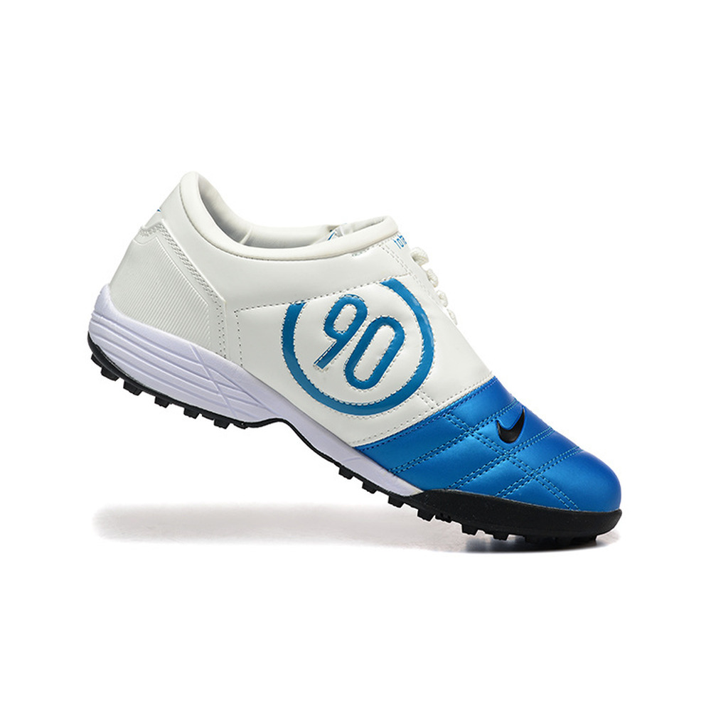Chuteira Society Nike Total 90 TF Azul e Branca
