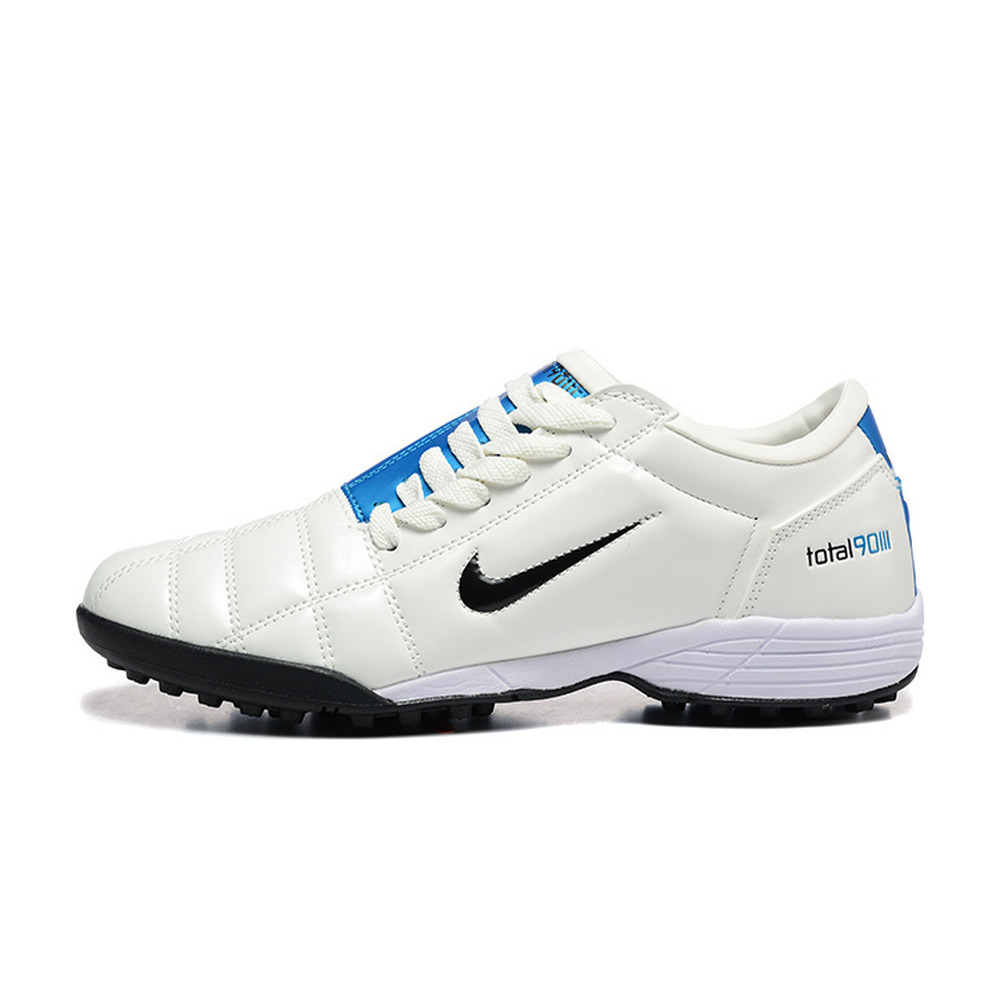 Chuteira Society Nike Total 90 TF Branca e Azul