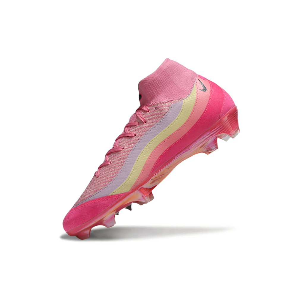 Chuteira Infantil Campo Nike Air Zoom Mercurial Superfly 10 Elite FG Rosa