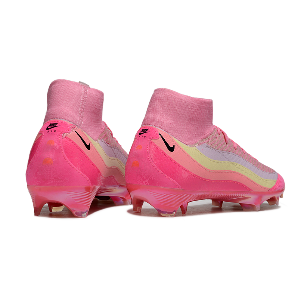 Chuteira Infantil Campo Nike Air Zoom Mercurial Superfly 10 Elite FG Rosa