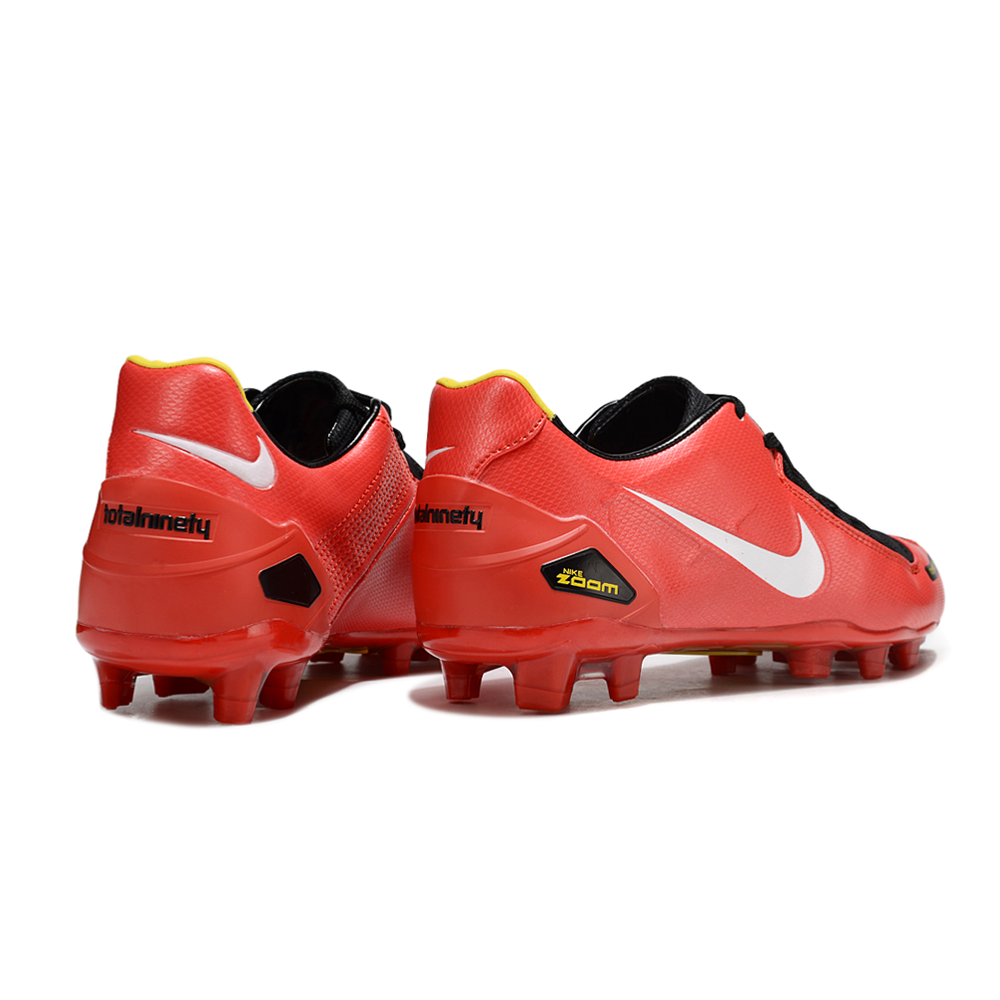 Chuteira Campo Nike Total 90 Laser FG Vermelha e Preto
