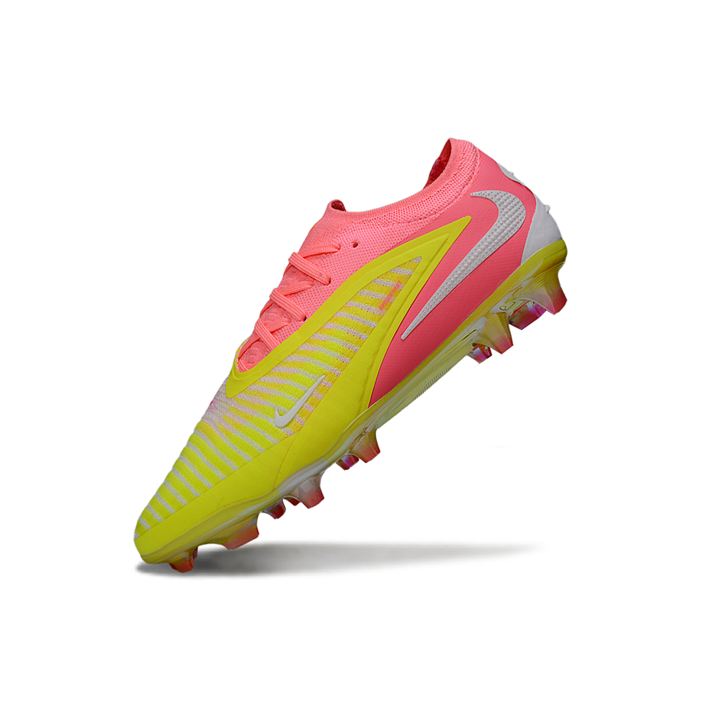 Chuteira Campo Nike Phantom GX 3 Elite FG Amarelo e Rosa