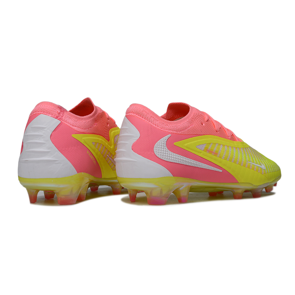 Chuteira Campo Nike Phantom GX 3 Elite FG Amarelo e Rosa