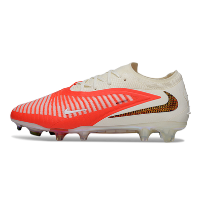 Chuteira Campo Nike Phantom GX 3 Elite FG Bege e Laranja 