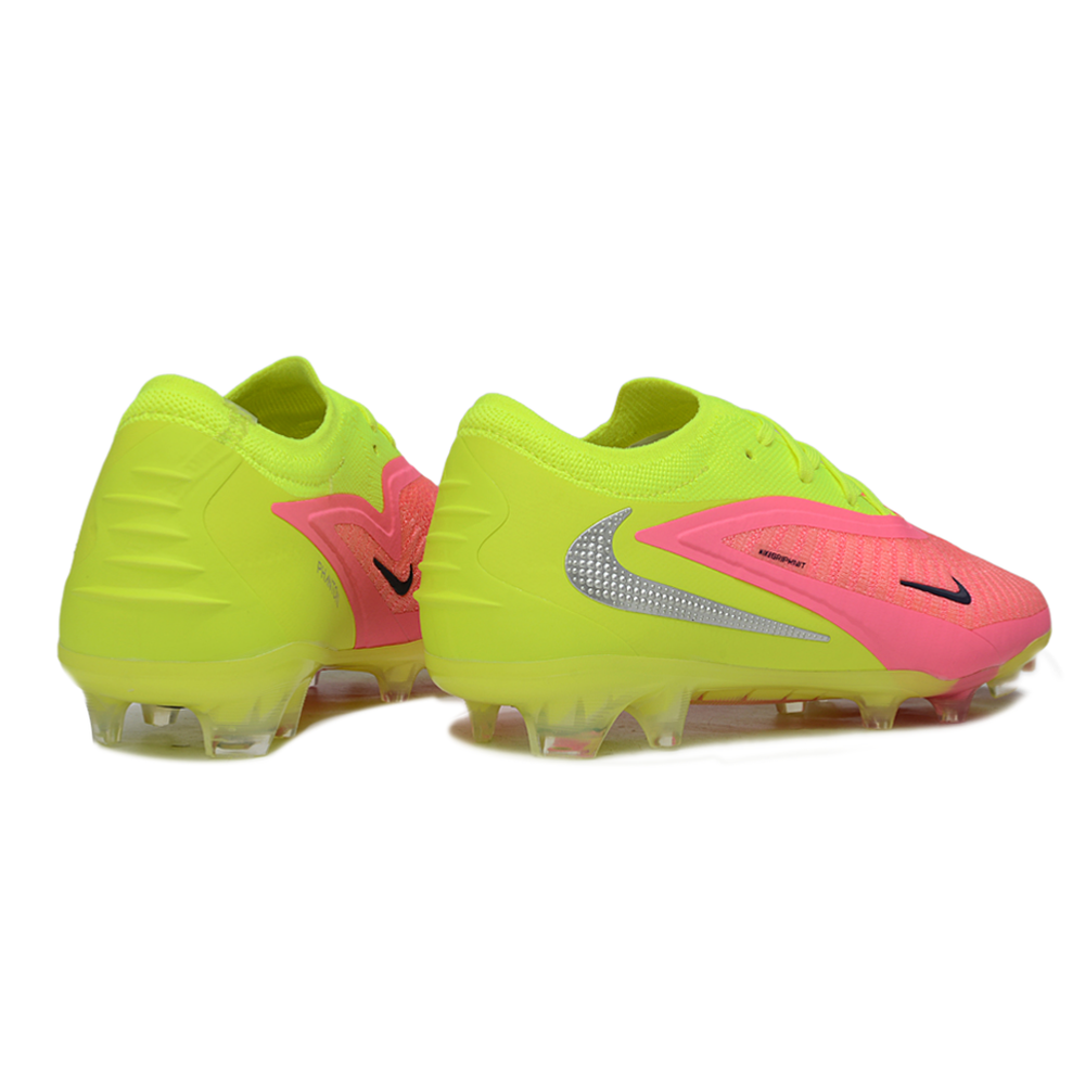 Chuteira Campo Nike Phantom GX 3 Elite FG Rosa e Verde