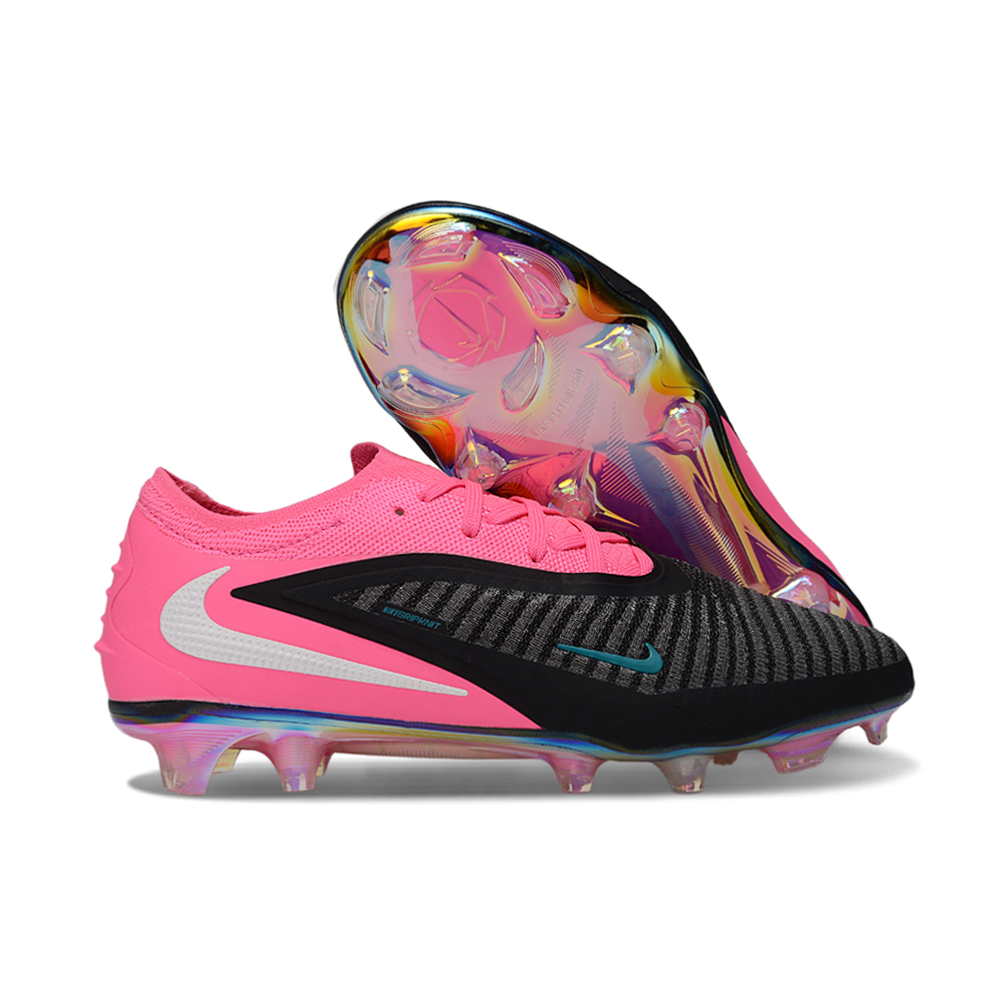 Chuteira Campo Nike Phantom GX 3 Elite FG Preto e Rosa 