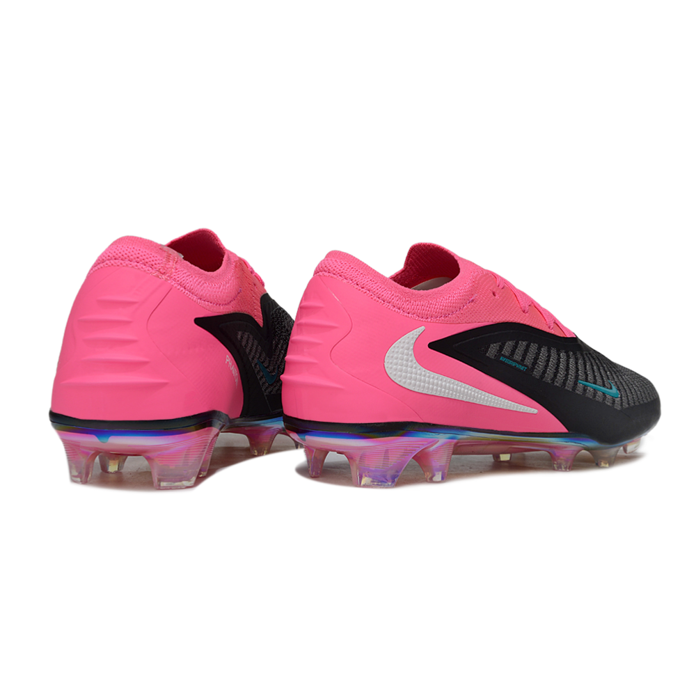 Chuteira Campo Nike Phantom GX 3 Elite FG Preto e Rosa 