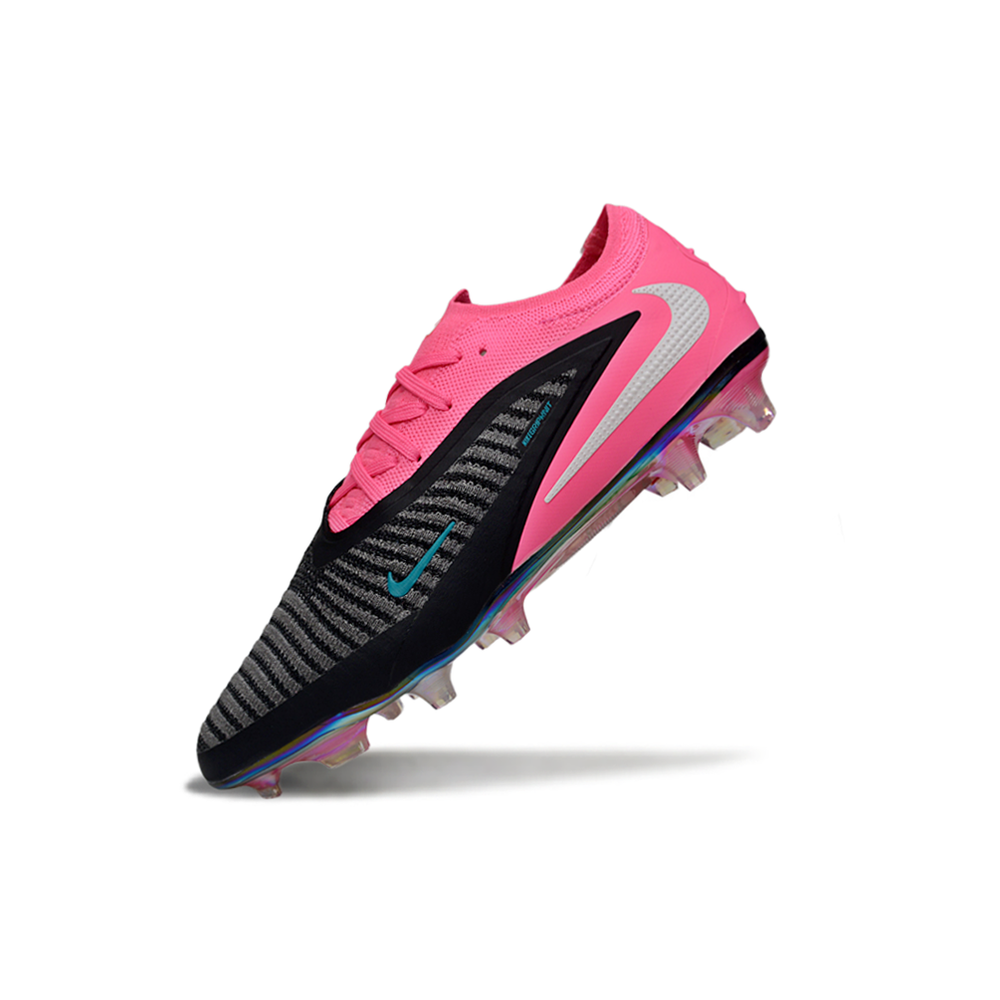 Chuteira Campo Nike Phantom GX 3 Elite FG Preto e Rosa 