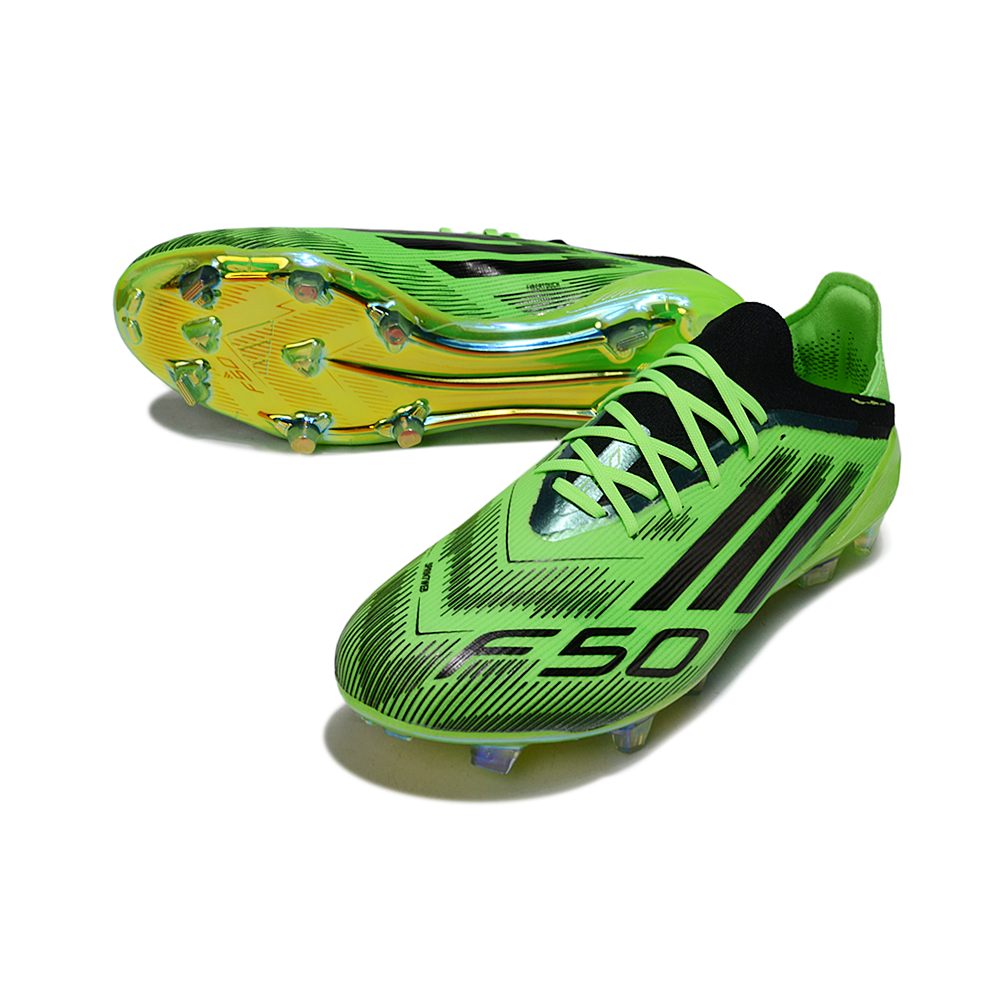 Chuteira Campo Adidas F50 FG Verde e Preta