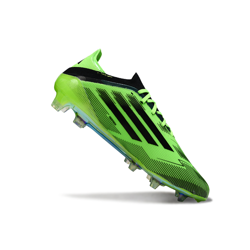 Chuteira Campo Adidas F50 FG Verde e Preta
