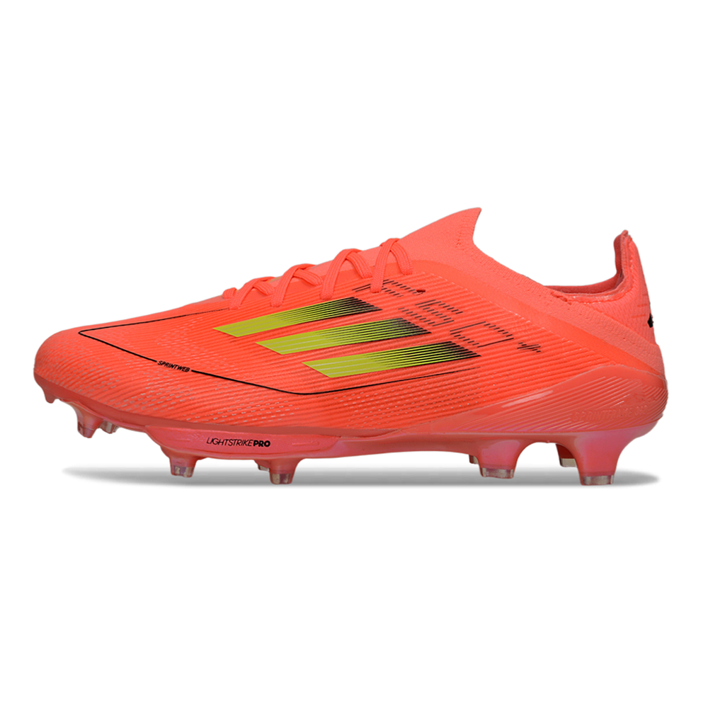 Chuteira Campo Adidas F50+ FG Laranja e Amarela
