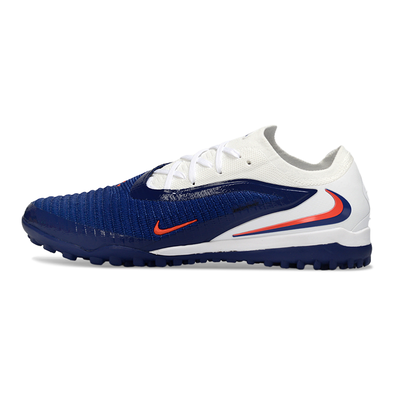 Chuteira Society Nike Phantom GX 6 Elite TF Branco, Azul e Laranja 