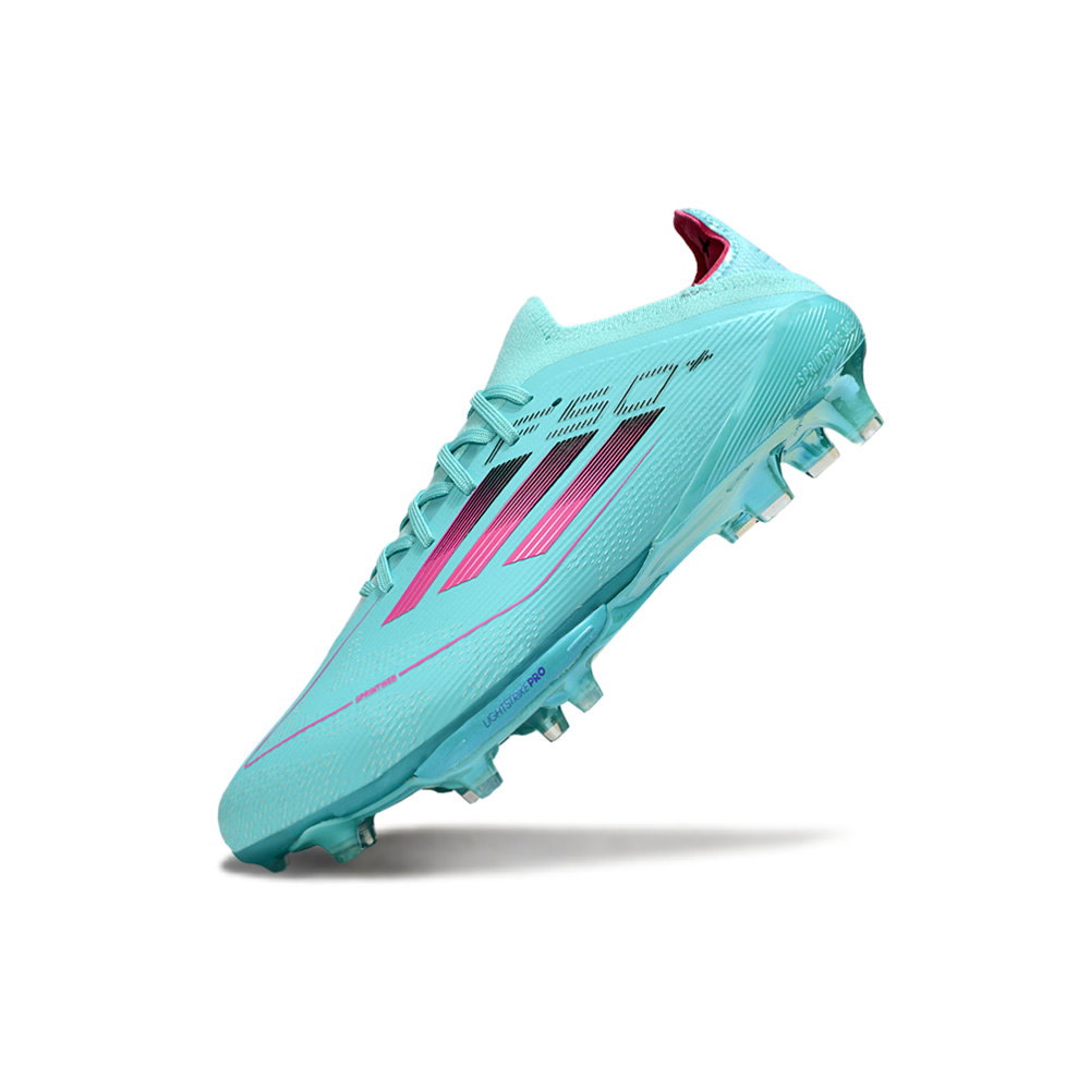 Chuteira Campo Adidas F50+ FG Verde e Roxa