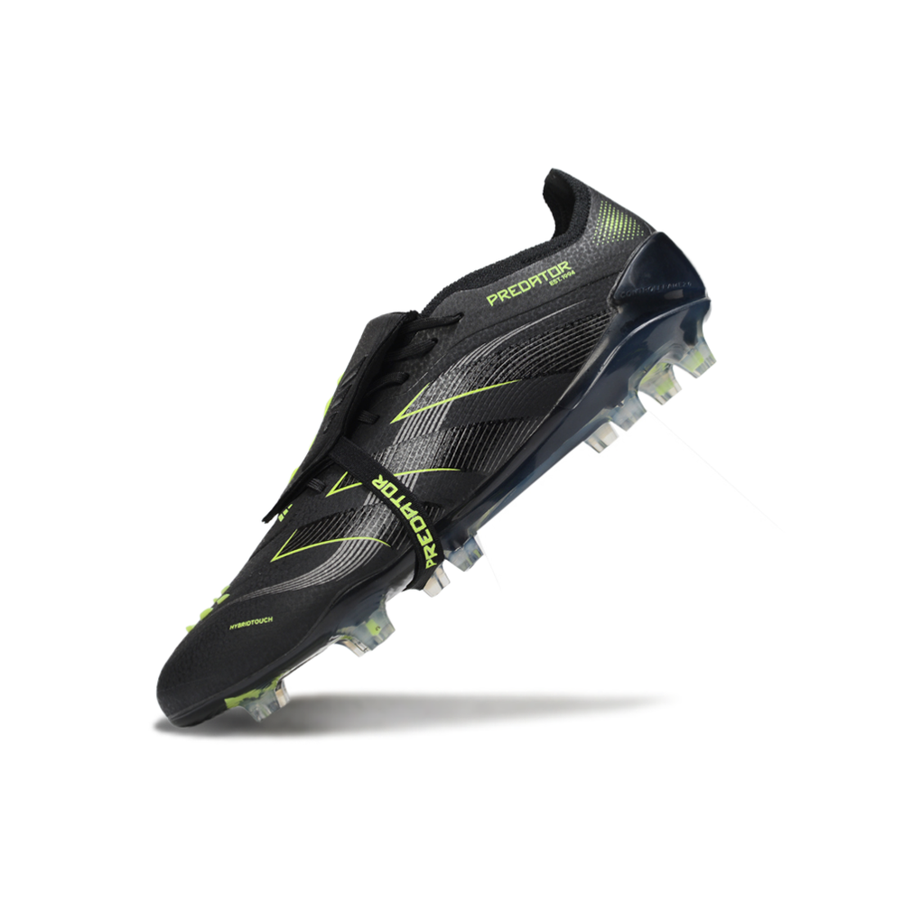 Chuteira Campo Adidas Predator FT 30 Elite FG Preta e Verde "Eletric Stealth"
