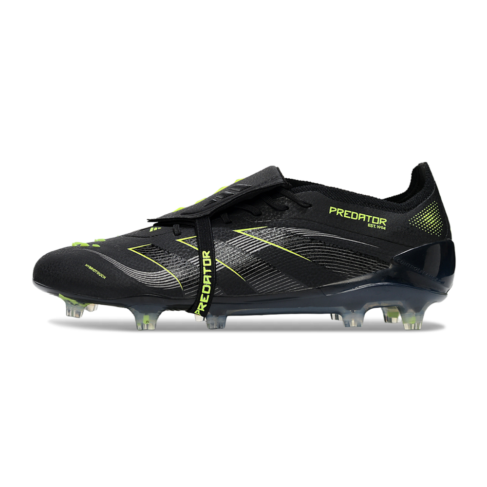 Chuteira Campo Adidas Predator FT 30 Elite FG Preta e Verde "Eletric Stealth"