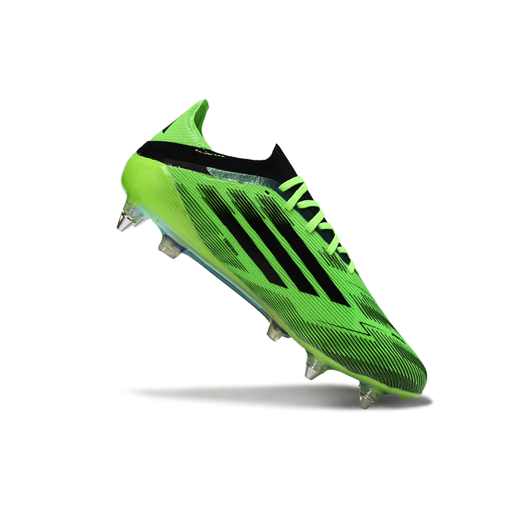 Chuteira Campo Adidas F50 Ponta de Aluminio Verde e Preto